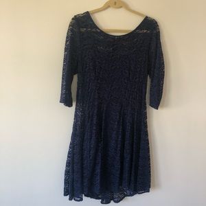 Navy BeBop Lace Dress